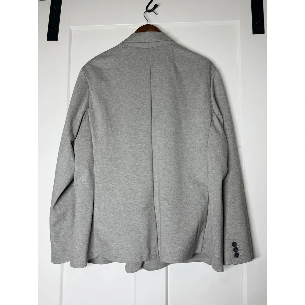 Old Navy Blazer Women XXL Grey New NWT Heathered Jersey Knit Stretch Jacket